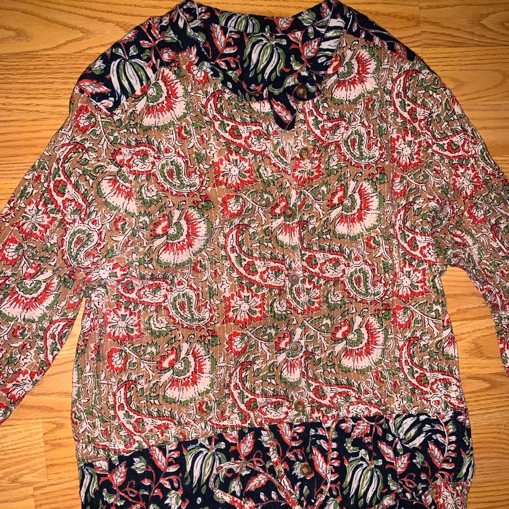 Pattern button up Jumpsuit - Picture 3 of 5